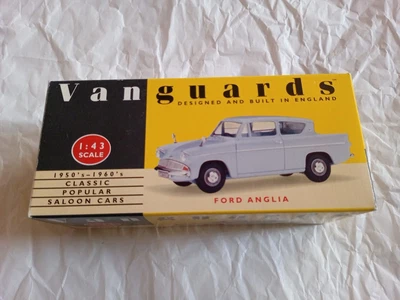 £21.20 • Buy Vanguards VA1011 Ford Anglia  Diecast Model In Pale Blue In 1:43 Scale