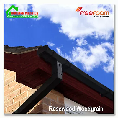 Fascia Board Cover 150mm To 300mm ROSEWOOD WOODGRAIN 2 X 2.5m LENGTH | FREEFOAM • £7.68