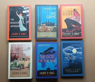 JOB LOT 6 LAURIE R KING  'MARY RUSSELL & SHERLOCK HOLMES' NOVELS PB's ALL FINE • £12.50