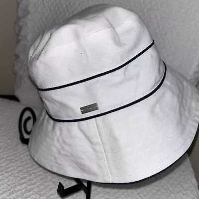 Betmar New York White Nylon Cotton Trendy Hip Hop Y2K Bucket Hat Women’s Preppy • $16