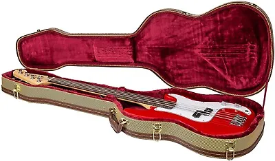 Crossrock P Bass Hardshell Electric Bass Guitar Case Fits Fender Precision Bass • $147.99