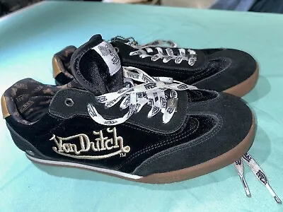 Von Dutch Vanderdutch Men’s Velvet Shoes ~ Size 10 W 8.5 M • $47.83