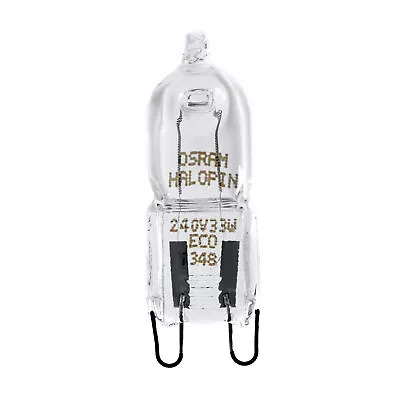 £4.38 • Buy OSRAM 33W=40W G9 2pin Halopin Lamp Clear Halogen Capsule Dimmable Light Bulb