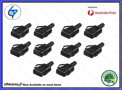 $29.95 • Buy 10 Waterproof 50A Anderson Plug Dust Cable Sheath Cover Black - Cap, New 20/21