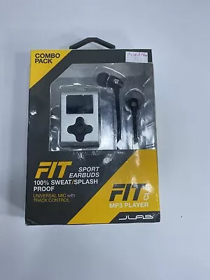 Jlab FIT MP3 Player Sport Earbuds Fit Clip Combo Pack 4GB Silver & Black New • $15.99