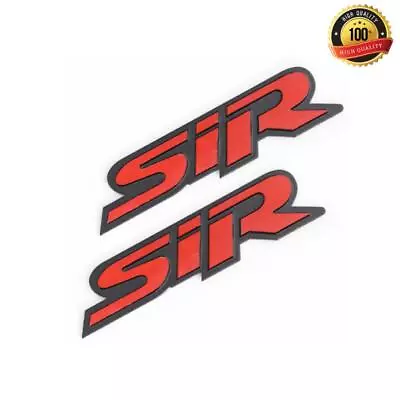 2PCS Metal 3D SiR Trunk Rear Fender Emblem Badge Decal Sticker JDM Sport Turbo • $11.76