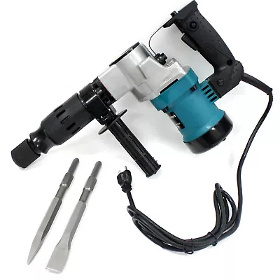 3800BPM 1-1/2  Electric Demolition Jack Hammer Concrete Breaker W/ Hex Chisels • $125.99