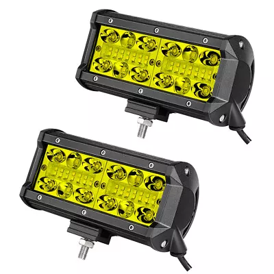 2x 7  320W LED Pods Work Light Bar 4-Row Combo Driving Fog OffRoad 4WD ATV 6  • $30.59