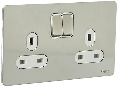 Electric Ultimate Screwless Flat Plate - Switched Double Power Socket • £34.99