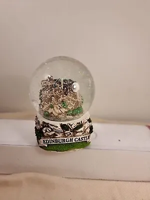 Edinburgh Castle Glitter Snow Globe Historical Scotland Souvenir Resin Base 13cm • £9.99