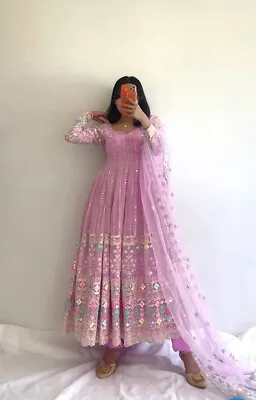 New Wedding Gown Party Wear Dress Bollywood Salwar Kameez Pakistani Indian Suit • $101.20