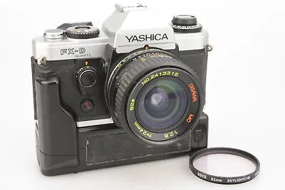 YASHICA FX-D Quartz 35mm Film SLR Camera +24mm F/2.8 Contax/Yashica Mt • £99.99