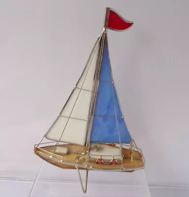 £29.99 • Buy Decorative Stained Glass Sailing Boat Yacht Nautical Maritime Lot1 