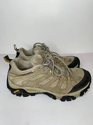 Merrell Continuum Vibram Moab Ventilator Taupe Hiking Trail Shoes Women’s 7 • $33.25