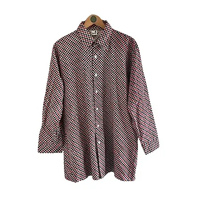 Men’s Vintage 90’s Shirt Long Pattern Long Sleeve Size Extra Large XL • £20