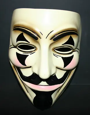 Rubies Warner Bros. V For Vendetta Movie Anonymous Hacker Halloween Face Mask • $14.96