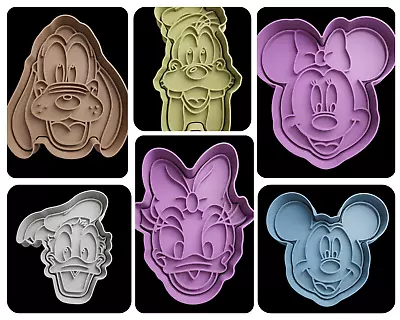 Disney Mickey Mouse Cookie Cutter + Insert Approx 8cm • £4