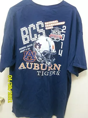 Mens Gildan Heavy Cotton T-Shirt BCS National Championship Game 2014 Auburn Univ • $8.85