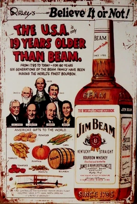 $13.45 • Buy JIM BEAM Signs Vintage Tin Shed Garage Bar Man Cave Wall Plaque Rustic