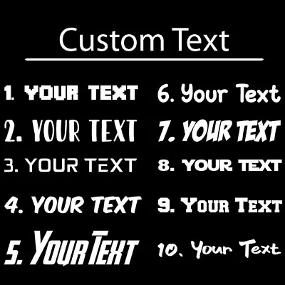 Custom Text Vinyl Lettering Sticker Decal Personalized Window Wall Business Car • $2.45