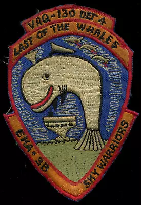 USN VAQ-130 Det 4 Last Of The Whales A-3 Sky Warriors  EKA-3B Patch S-23 • $15