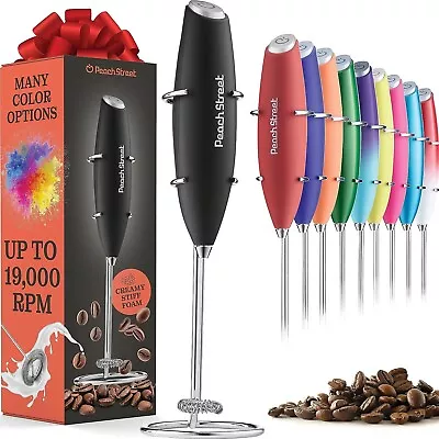 Powerful Handheld Milk Frother Mini Milk Frother Wand Battery Operated Stainle • $29.99
