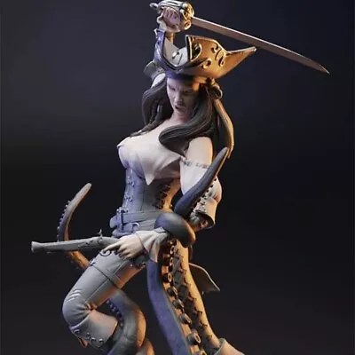 1/24 Resin Figure Model Kit Female Pirate Unassembled Unpainted Toys NEW • $21.96