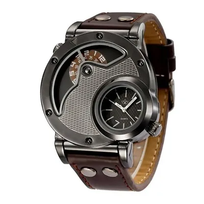 New Men's Wrist Watches Men's Watch Gents Leather Analogue Quartz Work Fashion • £9.99