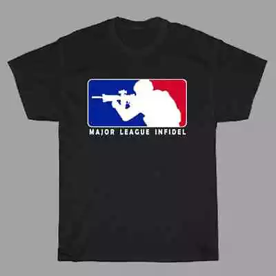 Mli Major League Infidel Logo Men'S Black T-Shirt S To 5Xl • $19.99