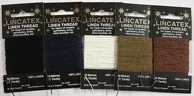 £2.35 • Buy Lincatex Strong Linen Sewing Repair Mending Thread Leather Upholstery – 10 Metre