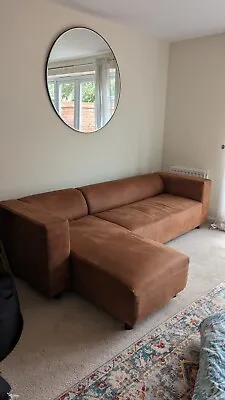 £350 • Buy Very Home Corner Sofa (Left Hand Side) - Chestnut Brown - Immaculate Condition