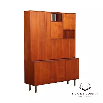 Mid Century Danish Modern Teak Bookcase Wall Unit • $4995