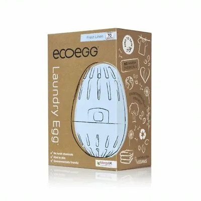 Ecoegg Laundry Egg _ 70 Washes (Fresh Linen) • £9.90