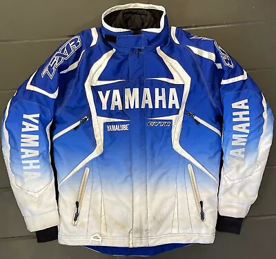 FXR Yamaha Winter 4-Stroke Snowmobile Motorcycle Jacket BLUE WHITE Sz. S • $141.75