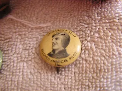 Vintage Greenduck Co. Chicago Pin Lieut. Oakley Kelly Beloved American Pilot • $19.98