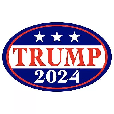 Donald Trump 2024 Magnetic Political Bumper Stickers Small Bluewhitered  • $10.29