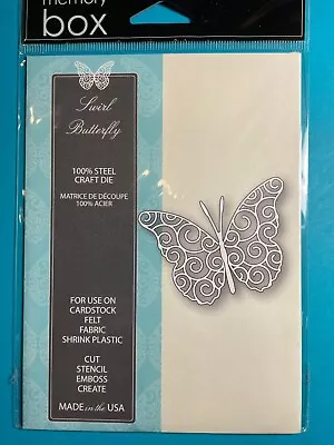 Memory Box Die 98894 Swirl Butterfly • $7.99