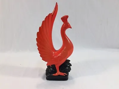 $29.99 • Buy Vintage Ceramic Red Peacock Bird Figurine 8.75  Made In Japan