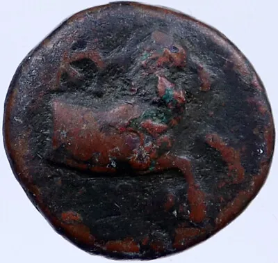 KYME In AEOLIS 350BC Original Authentic Ancient Greek Coin HORSE VASE I118708 • $57.15