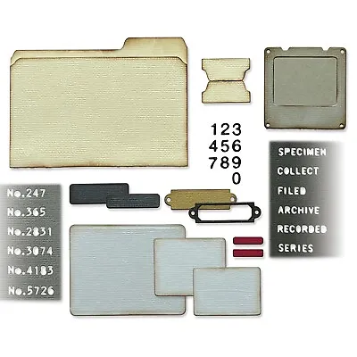 Sizzix Thinlits Dies By Tim Holtz 54/Pkg-Specimen 1 Pack Of 1 Piece • $18.18