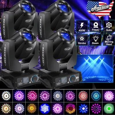 4Pcs 230W Moving Head Beam Light 8+16 Prism Gobo Spot Lighting DMX DJ Disco Show • $319.99