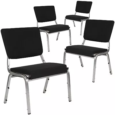 Flash Furniture Fabric Bariatric Medical Chair Black Set Of 4 (4XU604426602BK) • $641.20