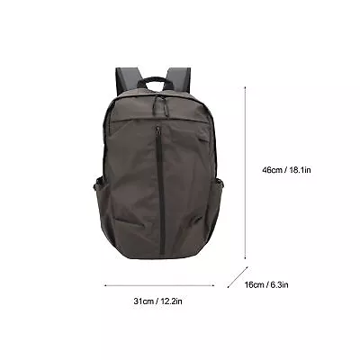 Man Backpacks Laptop Business Bag USB Charging Port For School (Grey Polyest GRS • $38