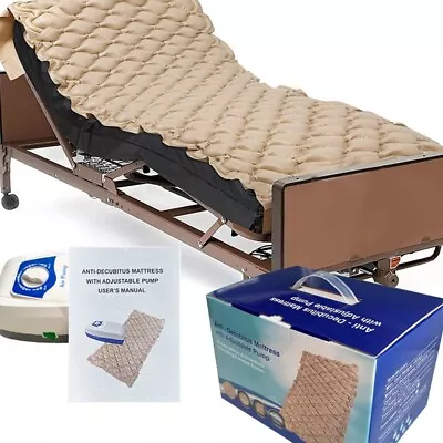 Alternating Air Pressure Mattress Pad Hospital Home Waterproof Soft Cushion Pump • $69.99