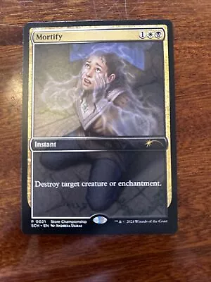 Magic The Gathering MTG MORTIFY STORE CHAMPIONSHIP NON FOIL FULL ART PROMO • $1