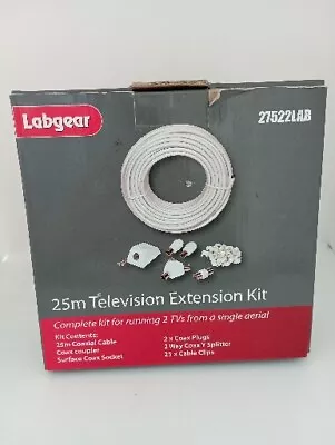 Labgear 25m Television Extension Kit (Coax) - 27522LAB • £6.99