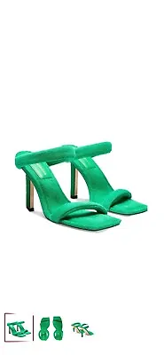 Good American Green Terry Cloth Square Toe High Heel Sz 7 • £71.39
