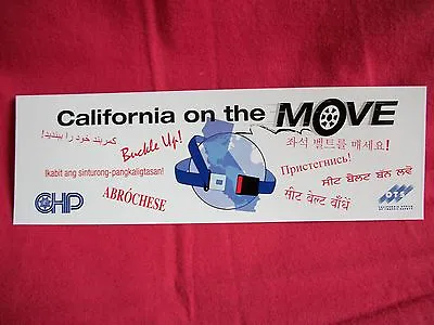 California On The Move Sticker Decal  • $1