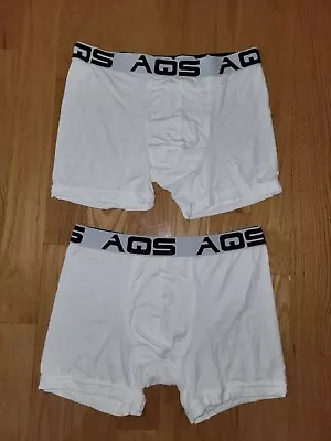 AQS  Men's Polyester Blend Boxer Briefs White Size XL • $16.50