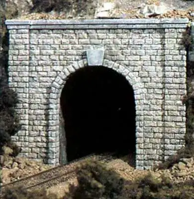 Woodland Scenics ~ N Scale ~ Cut Stone Single Track Tunnel Portal (2 Pcs) ~C1153 • $9.92